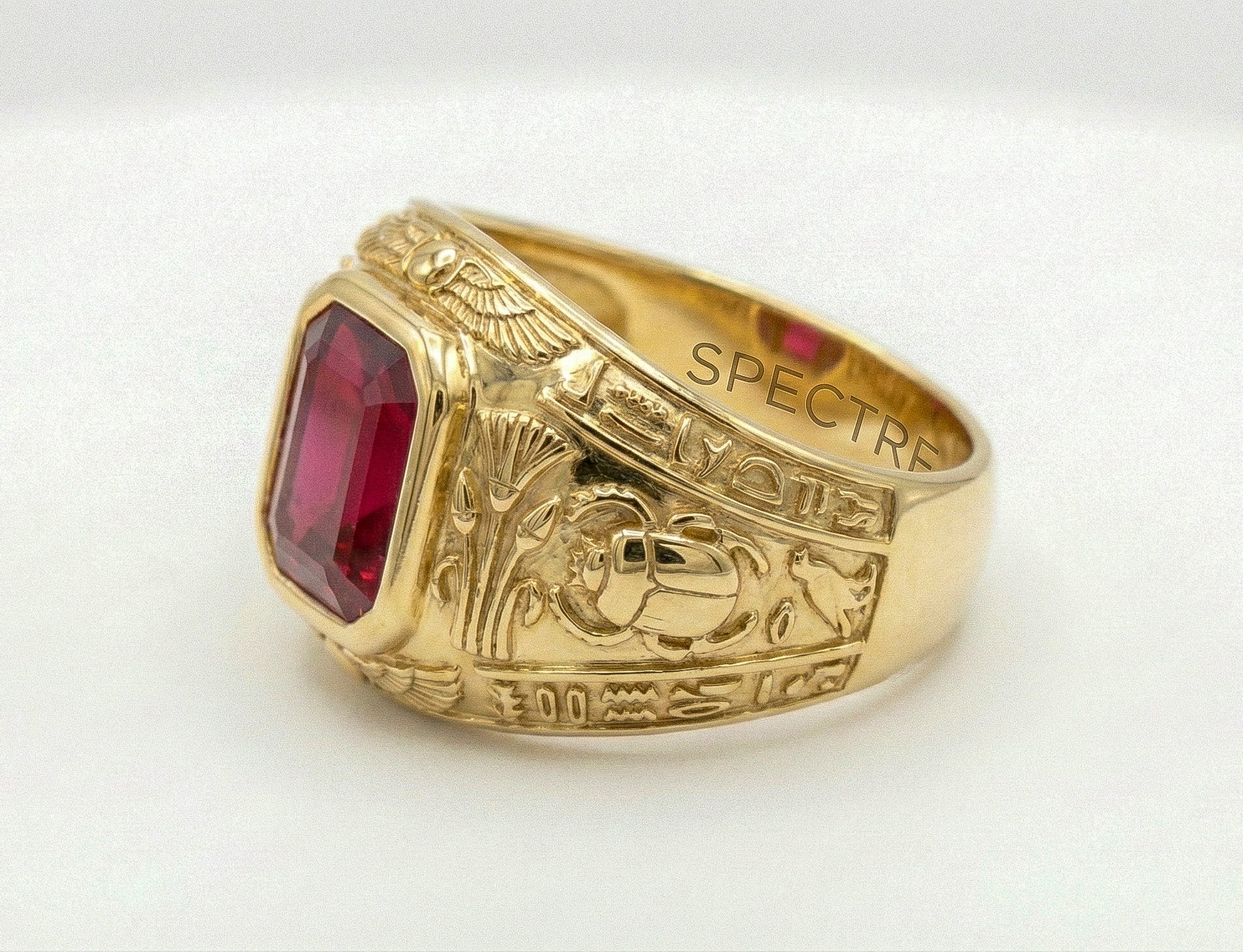 Cleopatra Ruby & 18kt Solid Yellow Gold Solitaire