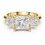 Trilogy Emerald Cut Ring