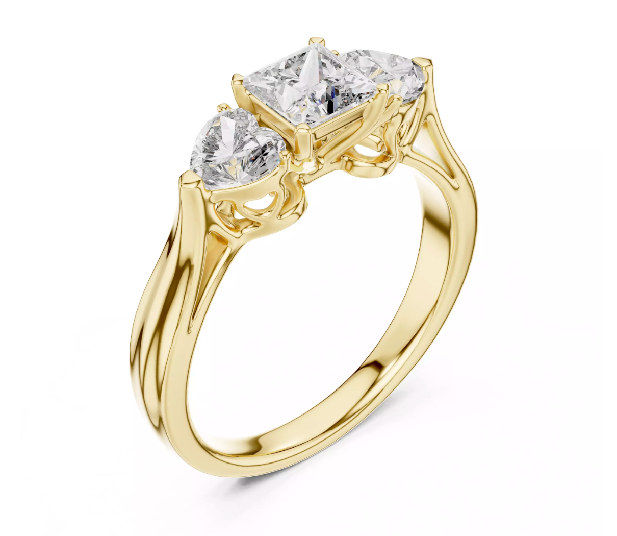 Trilogy Solitaire 2.5ct Diamond Ring