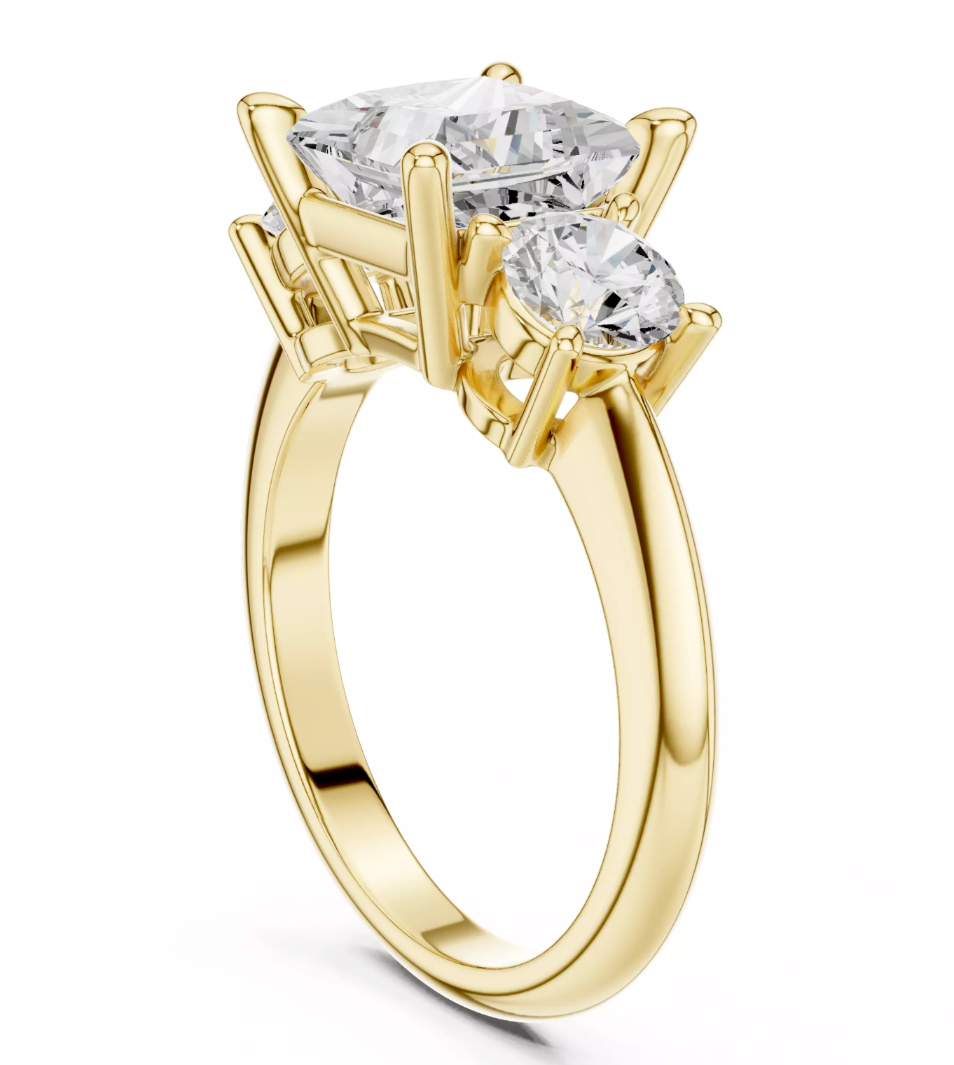 Trilogy Emerald Cut Ring