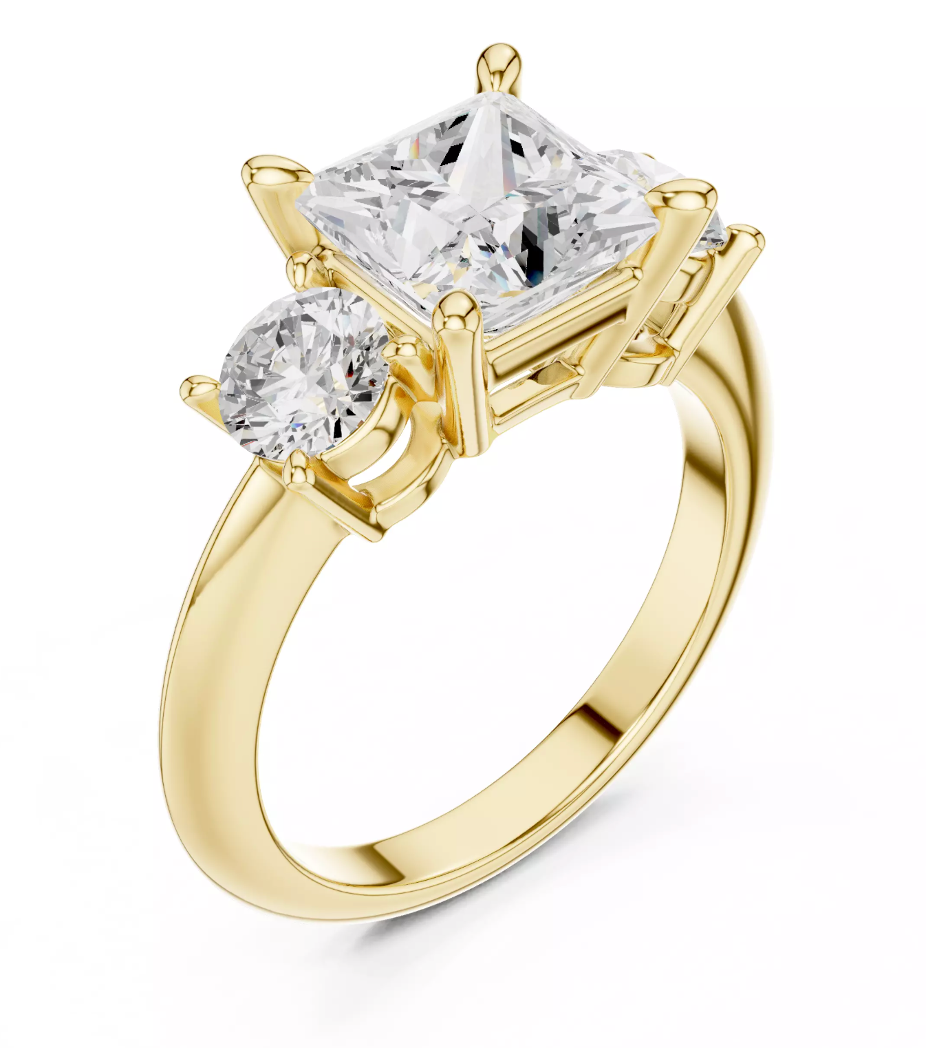 Trilogy Emerald Cut Ring