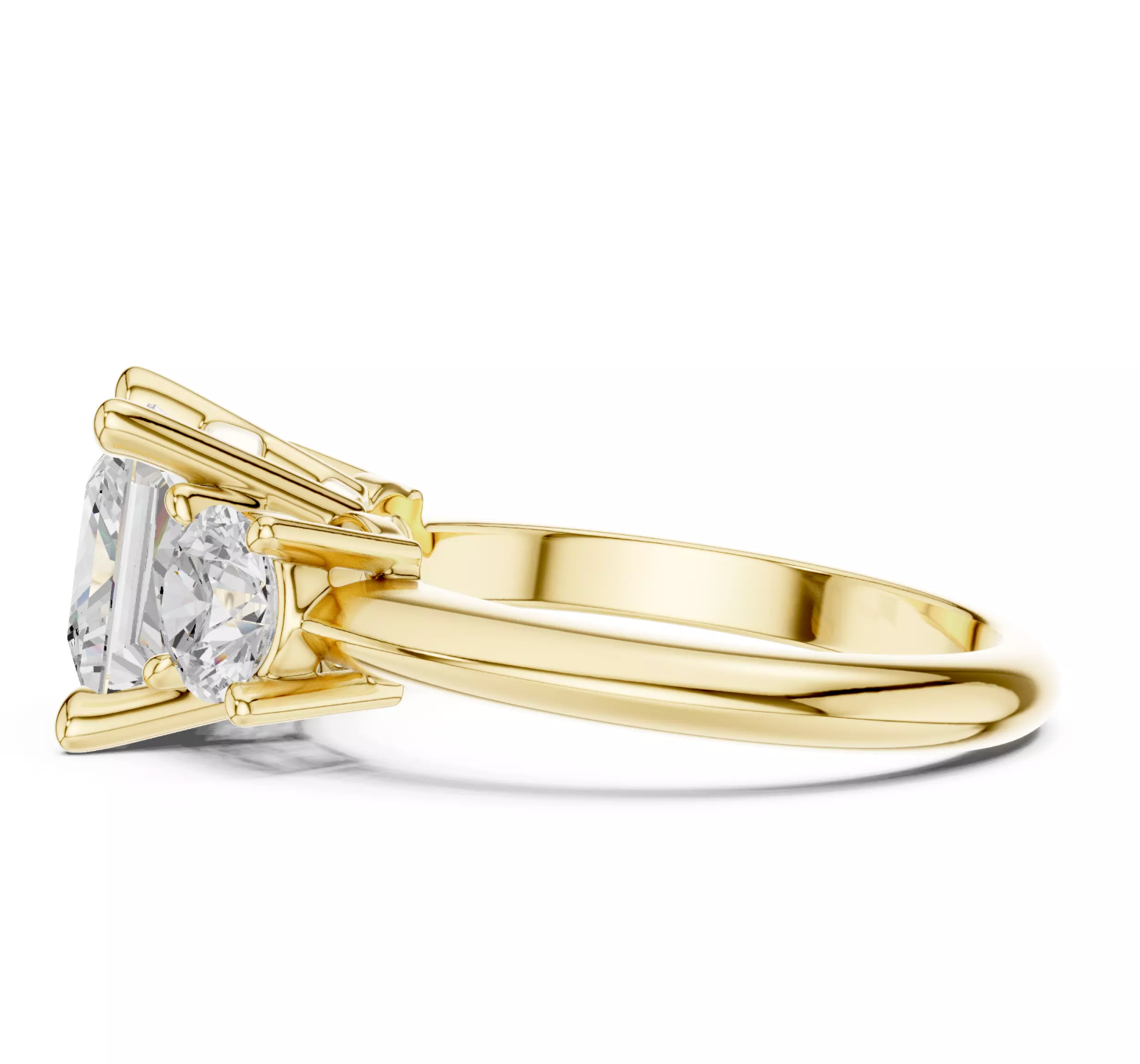 Trilogy Emerald Cut Ring