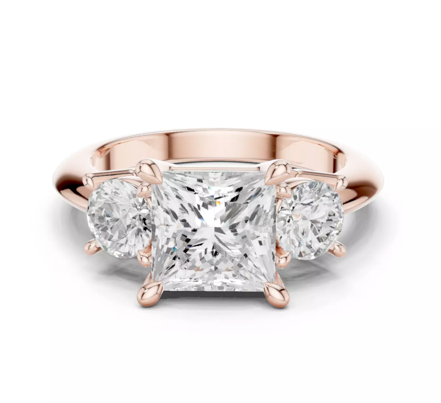 Trilogy Emerald Cut Ring