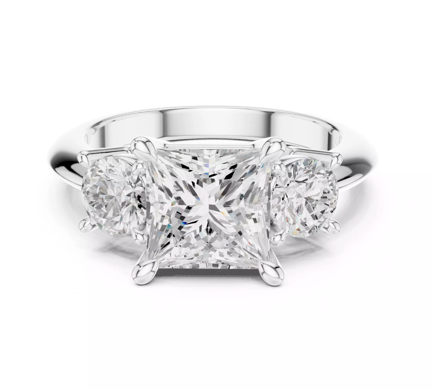 Trilogy Emerald Cut Ring