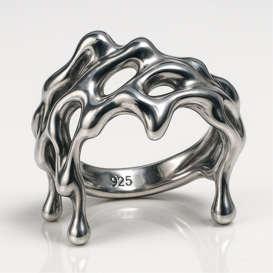 Molten “Drip” Statement Ring